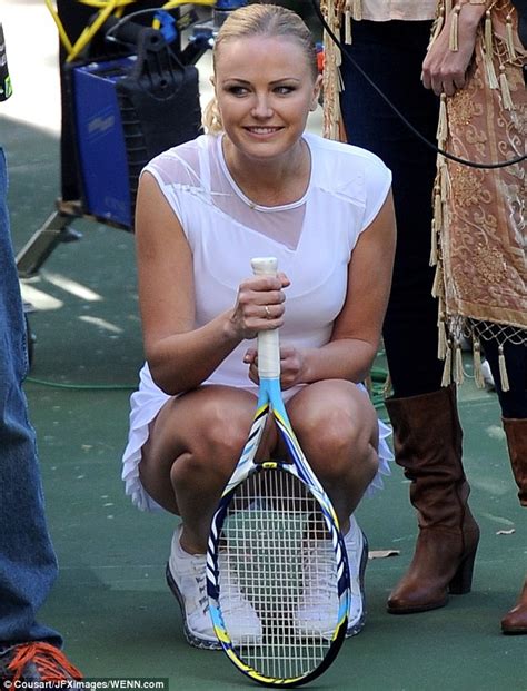 Shes The Real Trophy Malin Akerman Looks Sexy In Revealing Tennis
