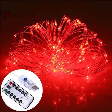 Decorative Led String Lights Dimmable With Remote Control Usb Powered