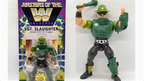 Sgt Slaughter Masters Of The WWE Universe Figure Unboxing Review