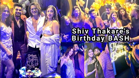 shiv thakare s birthday party with daisy shah mr faisu khatron ke khiladi 13 shiv and jiya