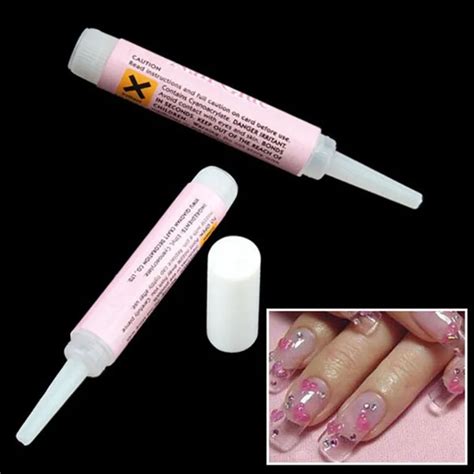 High Qua 10pcs Mini Beauty Nail Glue False Art Decorate Tips Acrylic