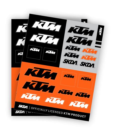 Ktm Sticker Sheet Skda Us Store