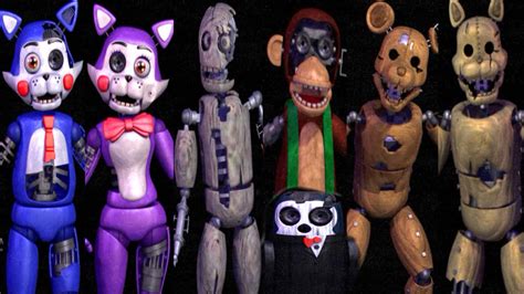 Five Nights At Candys 2 All Animatronics All Jumpscares Extra