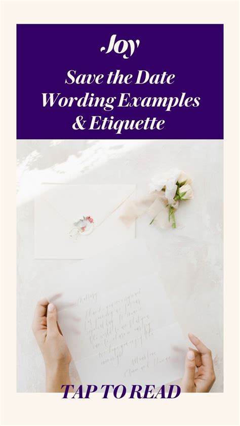 Save The Date Wording Examples And Etiquette Wedding Info Wedding