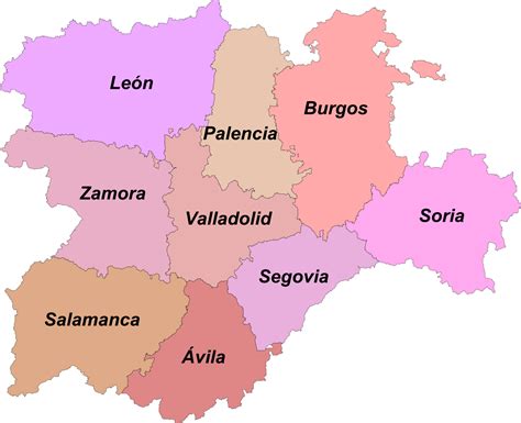 Las 9 Provincias De Castilla Y León Con Mapa Libretilla