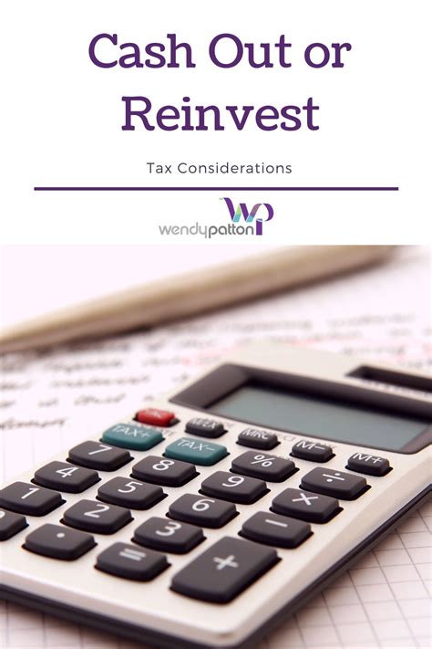 Don't forget to claim cash tips made on your tax return. Cash Out or Reinvest Tax Considerations in 2020 | Tax ...