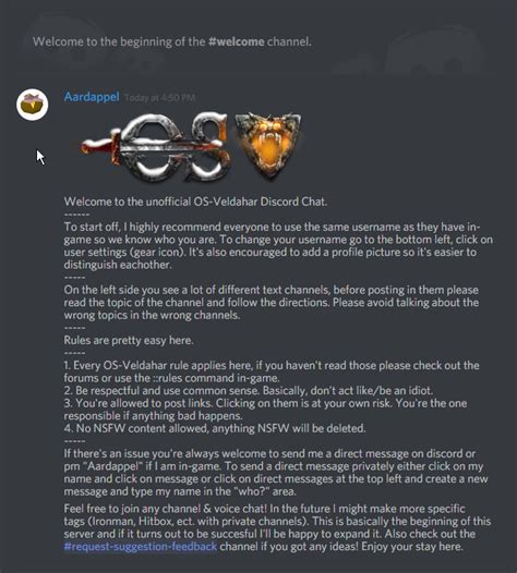 Discord Server Rules Example