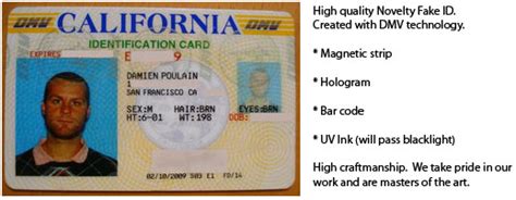 The process is managed through the california department of motor vehicles (dmv). McLuvin's California Fake/Novelty ID: McLuvin's California Fake/Novelty ID