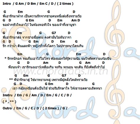 Maybe you would like to learn more about one of these? คอร์ด บอกรักฝากใจ ศร (Sorn) | คอร์ดเพลง บอกรักฝากใจ