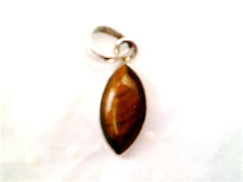 Tiger S Eye Pendant Tiger S Eye Marquise 925 Sterling Silver Pendant