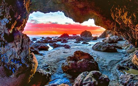 Malibu California Sunset Wallpapers Wallpaper Cave