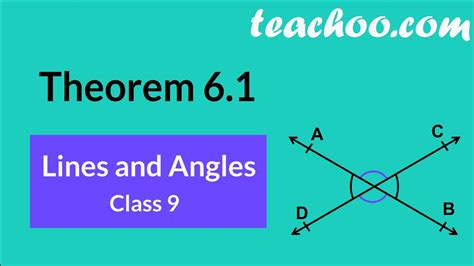 Theorem 61 Class 9 Maths Vertically Opposite Angles Are Equal