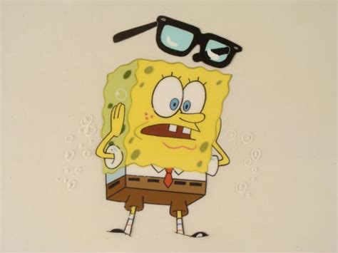 Cel My Glasses Production Art Spongebob Original