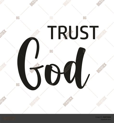 Trust God Christian Vector And Photo Free Trial Bigstock