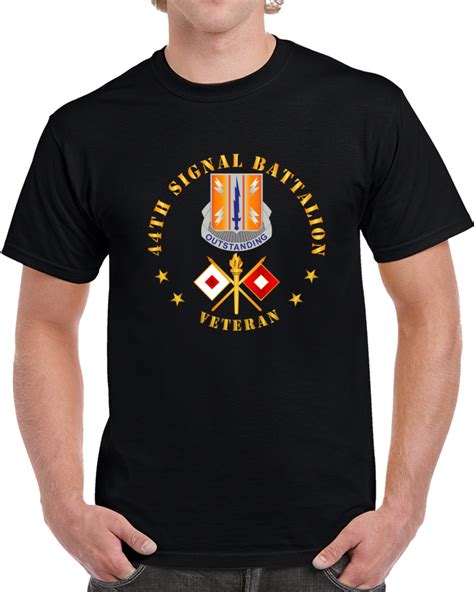 Army 44th Signal Battalion Veteran W Dui Branch T Shirt