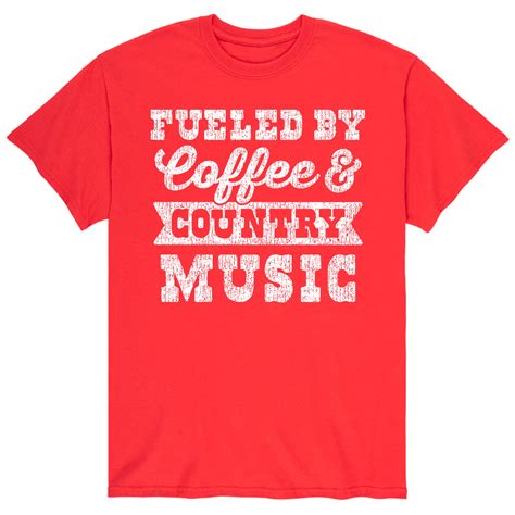 Country Casuals Fueled By Coffee And Country Music Mens Short