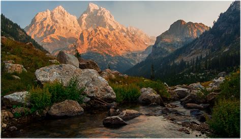 The Grand Teton As Seen From Cascade Canyon Wyoming Oc 1208x700