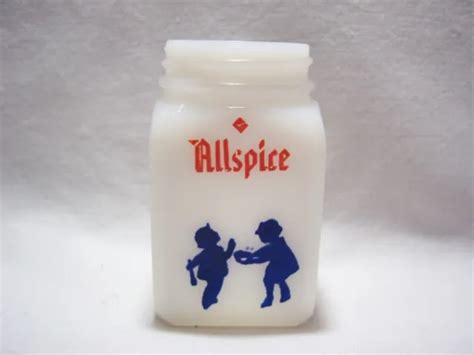 Vintage Mckee Tipp City Depression Milk Glass Dutch Allspice Jar