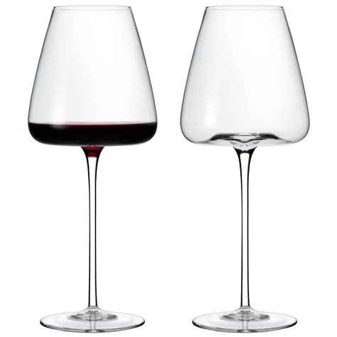 wine enthusiast fleur handblown cabernet sauvignon wine glasses set of 2 wine enthusiast