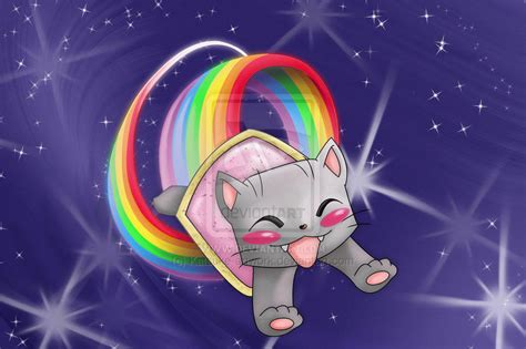 Nyan Cat Cute By Vaniiina On Deviantart