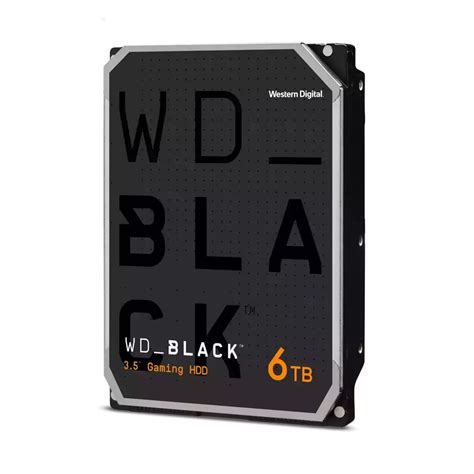Western Digital Wd Black 6tb Hdd Σκληρός Δίσκος 35 Sata Iii 7200rpm