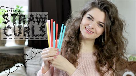 How To Curl Your Hair With Straws Without Bobby Pins