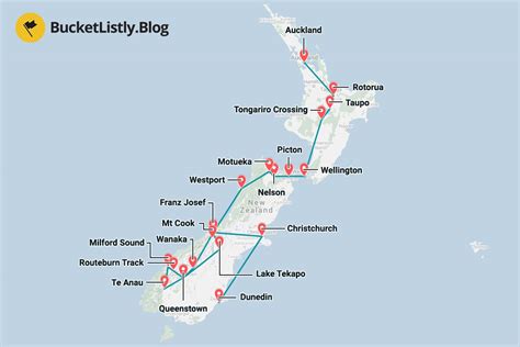 Grafikus Hajóskapitány Háziasszony New Zealand Backpacking Route Jó