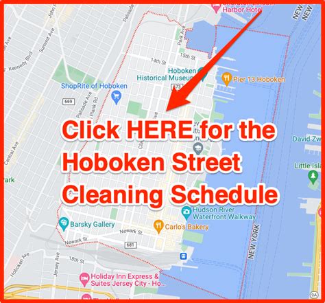 Hoboken Street Cleaning 2023 Schedule Map Holidays Tickets