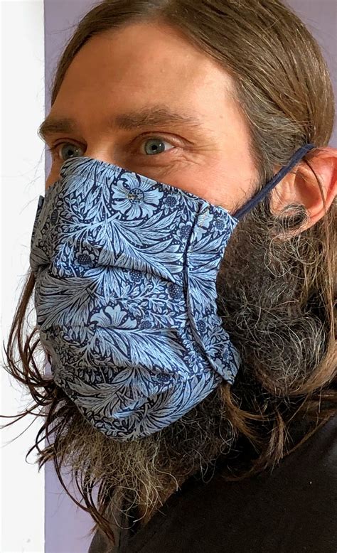 Xl Face Mask For Bearded Men Large Mask William Morris Kelmscott