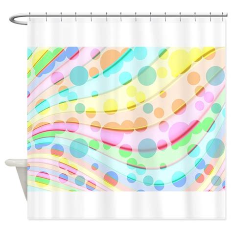 Pastel Bubbles Shower Curtain By Stircrazy