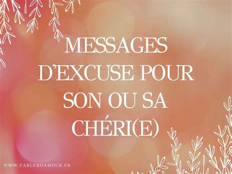 Message D Excuse Pour Se Faire Pardonner Messages Puissants