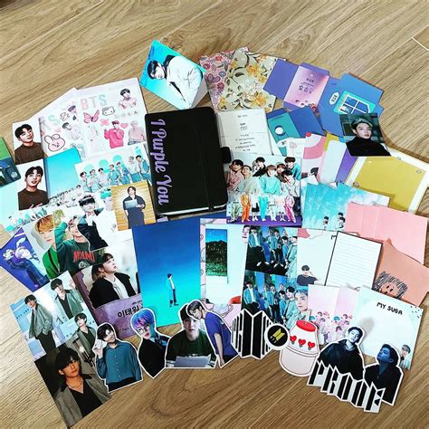 Bts Stationery Set With A Journal Read Description Journaling Kit Grab