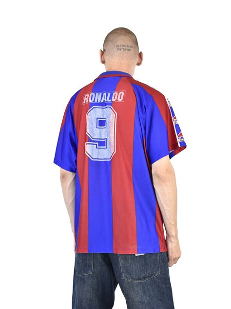 Vintage Fc Barcelona Ronaldo 9 Jersey T Shirt Etsy