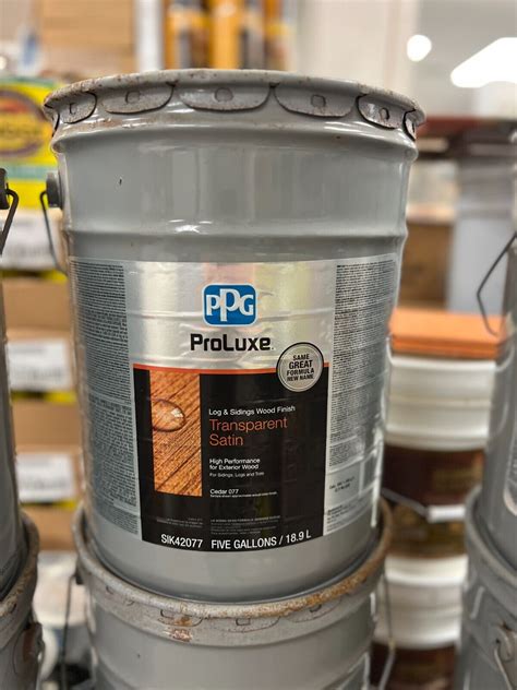 Ppg Proluxe Sikkens Cetol Log And Siding 5 Gallon Teak And Cedar Ebay