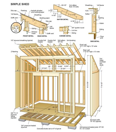 The entrance is a bigger segment and is slanted steeper than the back again. Shed Plans Can Have a Variety of Roof Styles | Shed Blueprints