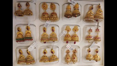 Top 35 New Designs Designer Jhumkas By Grt Jewellers 2019 Youtube