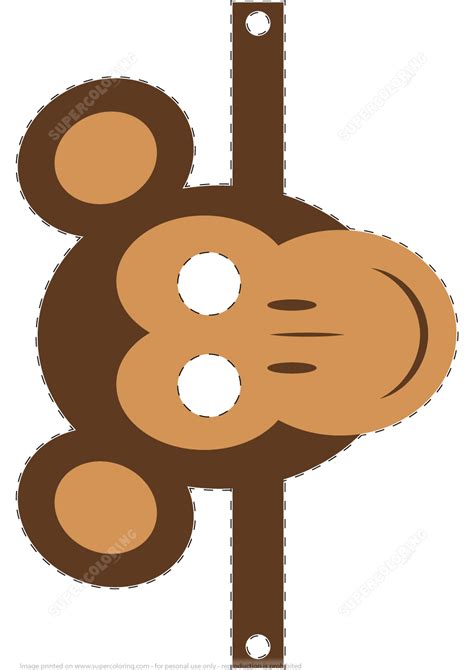 To add a product to favorites simple click on near product's image. Monkey Mask Template | Free Printable Papercraft Templates