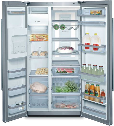 French door 15.7 refrigerator 6.9 freezer. Bosch B22CS80SNS 21.7 cu. ft. Counter-Depth Side by Side ...