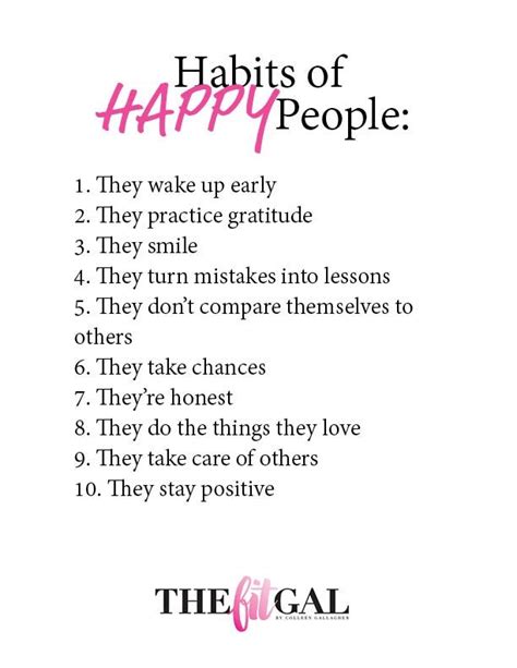 Habits Of Happy People Happy People Quotes Happy People
