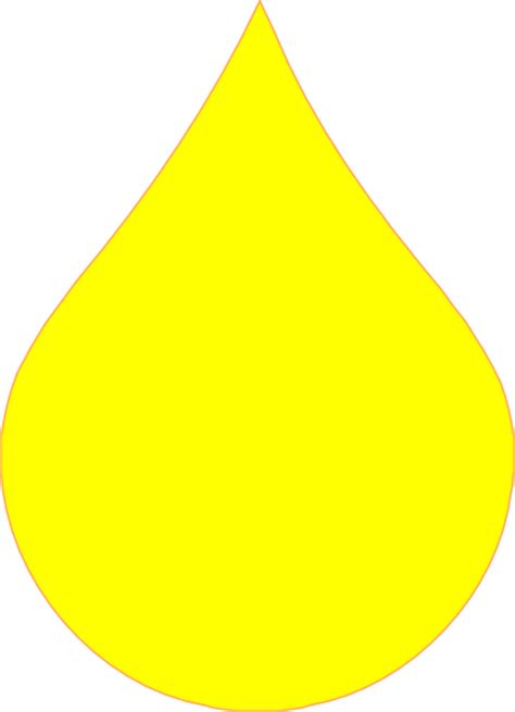 Yellow Rain Drop Clip Art At Vector Clip Art