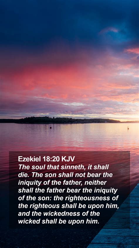 Ezekiel 1820 Kjv Mobile Phone Wallpaper The Soul That Sinneth It
