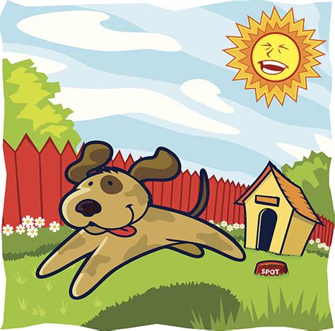 1200 Dog In Yard Stock Illustrations Royalty Free Vector Graphics