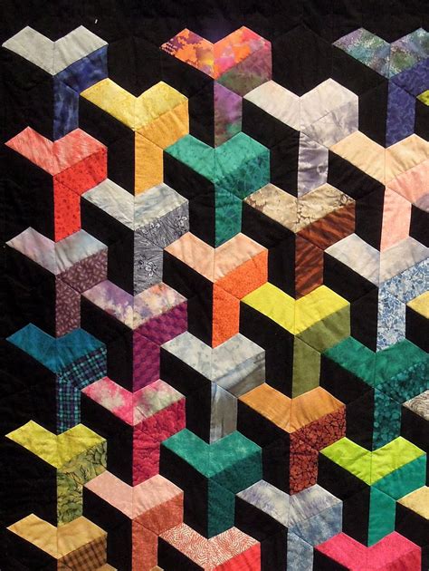 Quilt Inspiration Quilts Of Illusion Tumbling Blocks