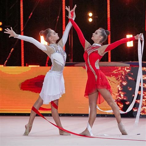 Arina And Dina Averina Russia🇷🇺 New Year Show Of Russian Champions 2021 Gymnastics Pictures