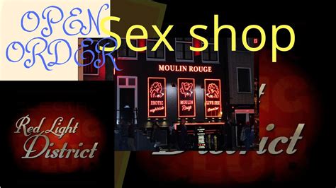 Sex Shop Red Light District Area Amsterdamnederland Youtube