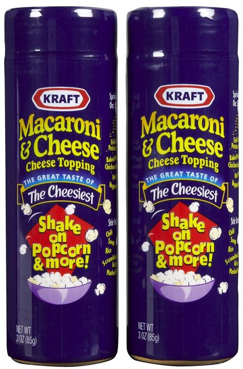 Kraft Mac And Cheese Topping 3 Oz Cans 2 Pk Popcorn