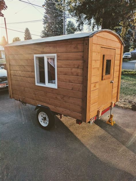 5x8 Camper Pine Tongue And Groove On A Harbor Freight Trailer Homemade