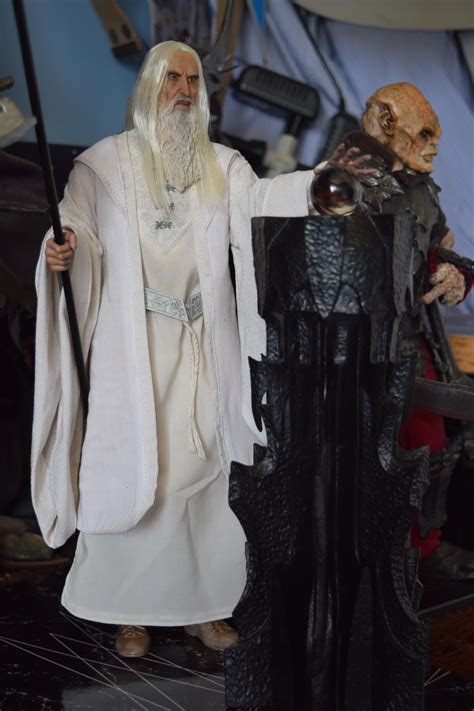 Pippin first looked into the palantir as it bounced off the stairs of orthanc, having been thrown from saruman's balcony by wormtongue. (Science) Fiction, Fantasy, & Adventure Saruman the White ...