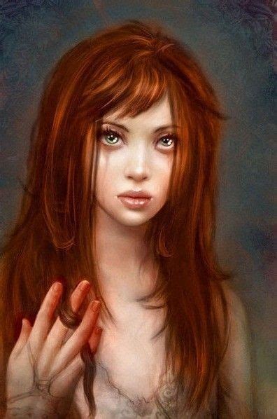 Pin By Fantasy On Pelirrojas Fantasia Redhead Art Female Art