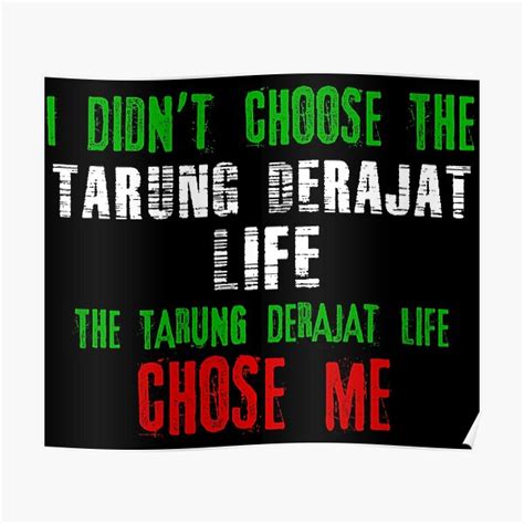 Pengajuan design untuk tarung derajat. "I didn't choose the Tarung Derajat life the Tarung ...